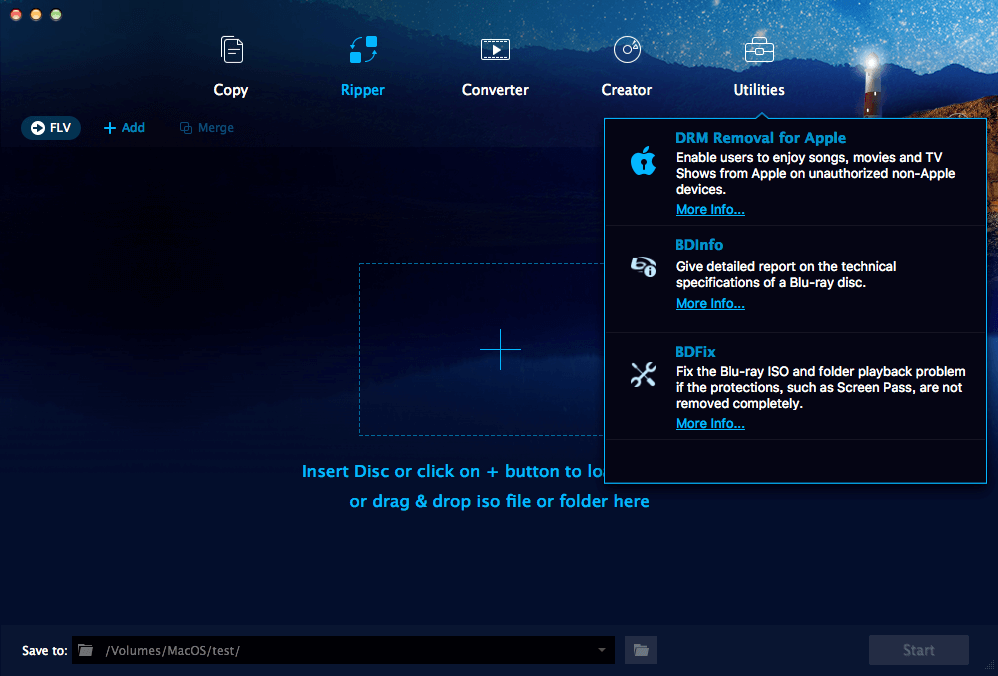 DVDFab Mac DRM Removal for Apple Screenshot