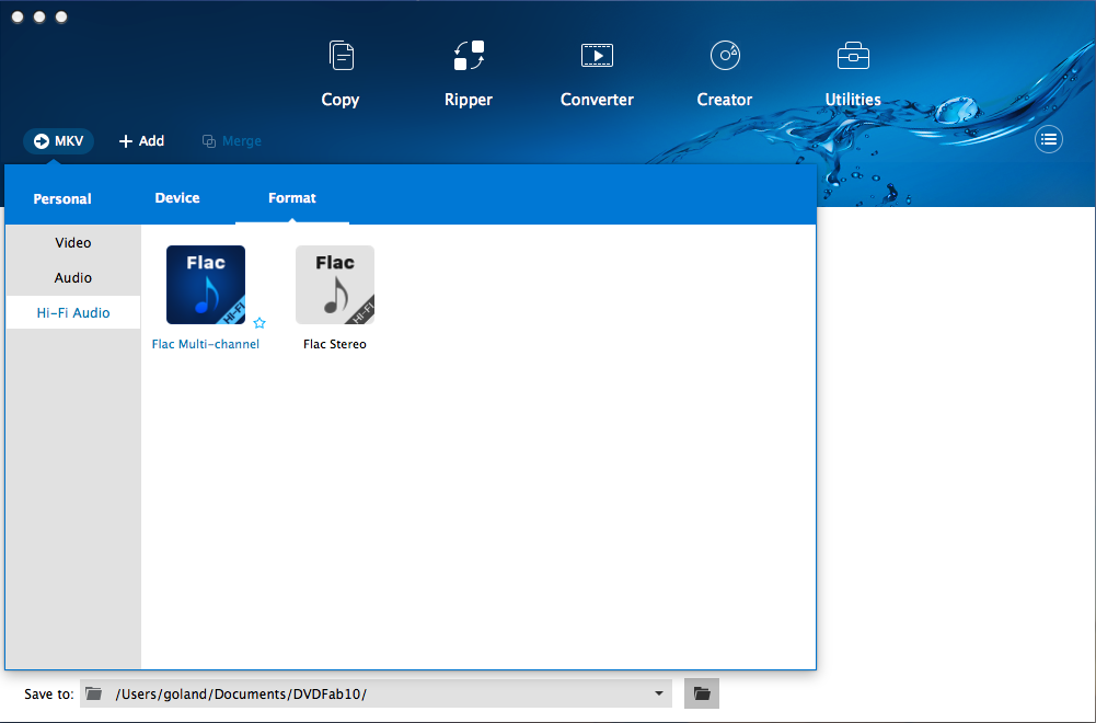 DVDFab Hi-Fi Audio Converter for Mac 11.0.5.4