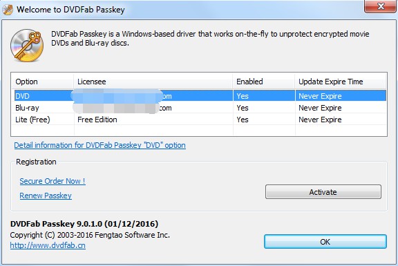 DVDFab Passkey Lite 9.2.2.1