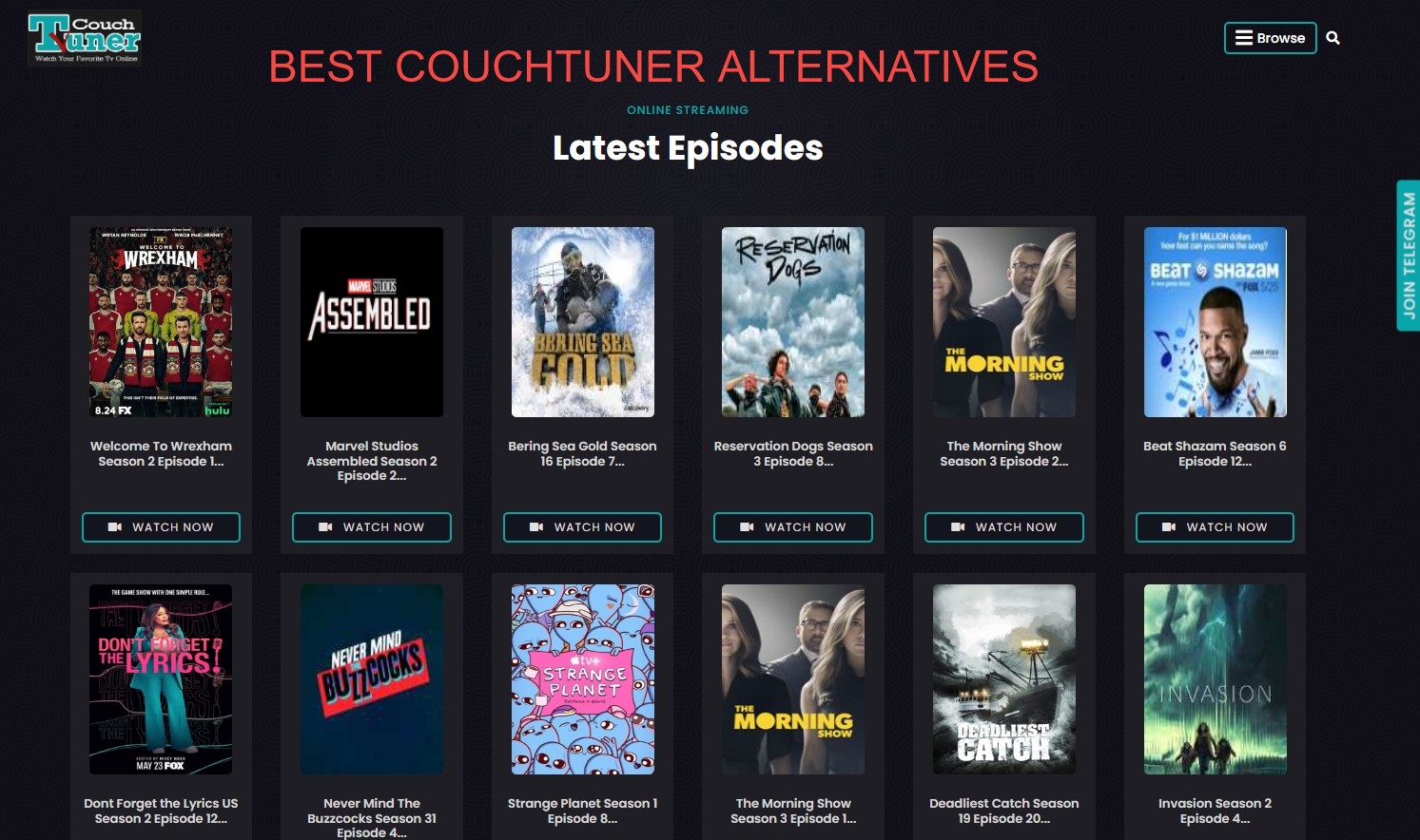 Best Couchtuner Alternatives Watch and Download Free Movies