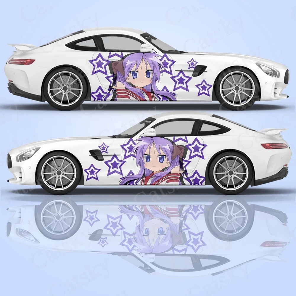 PillowFigtArt Sexy Anime car wrap Sexy Anime car Graphics Anime car Decal  Anime car Sticker Anime Side car Decal Anime Full Color car Vinyl Anime  car wrap vmcc008 20 x 70 