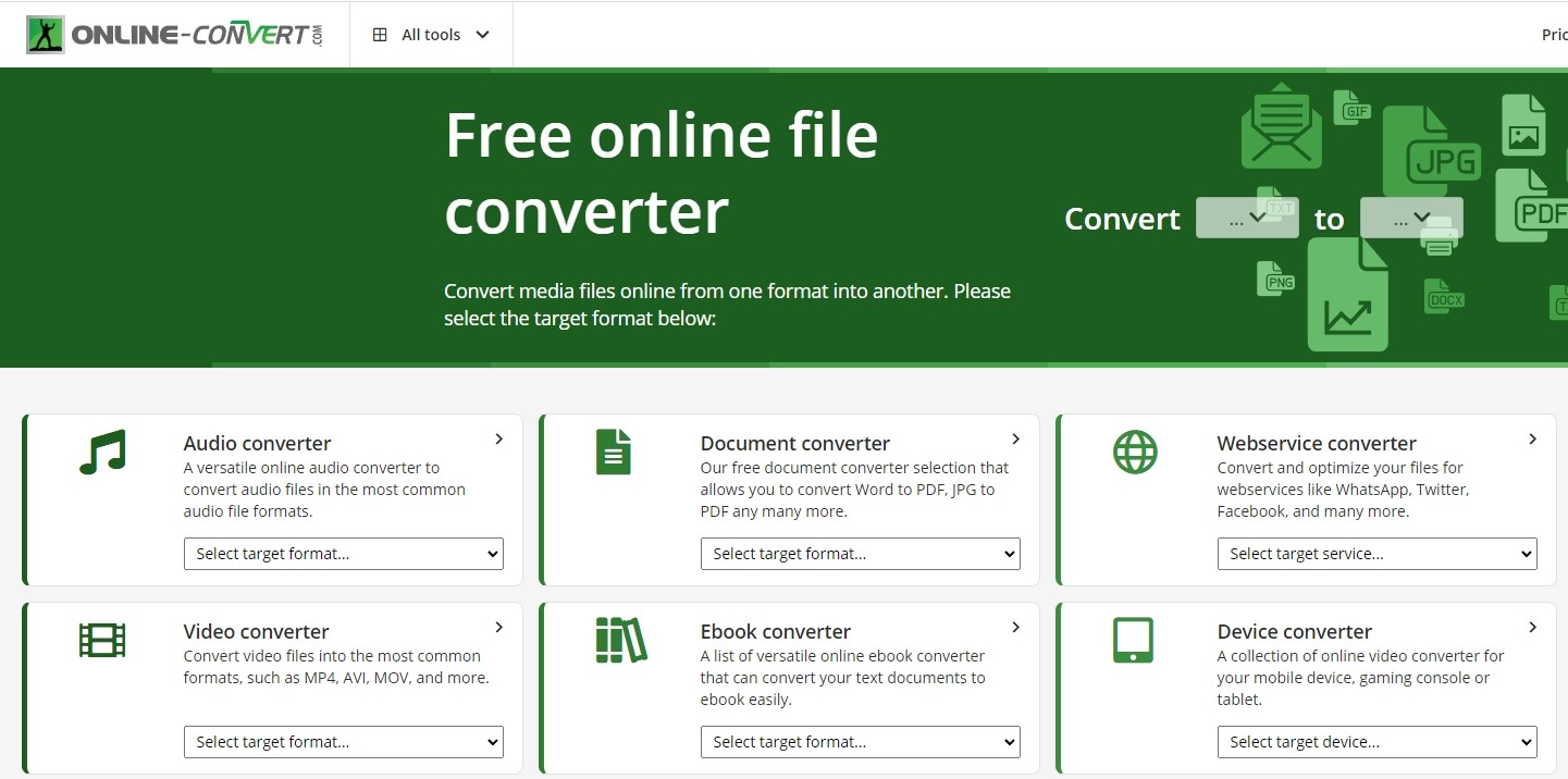 Online Converter - Convert Video, Audio, Image, PDF