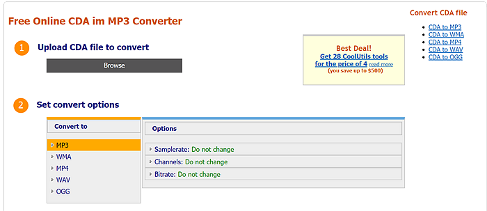 Convertir Cda A Mp3 Online Rápido