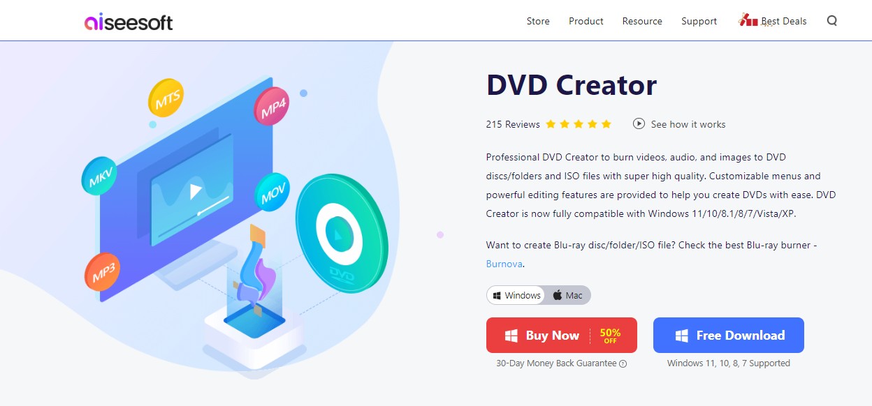Top 7 Free MP4 to DVD Converters for Windows, MacOS & Online