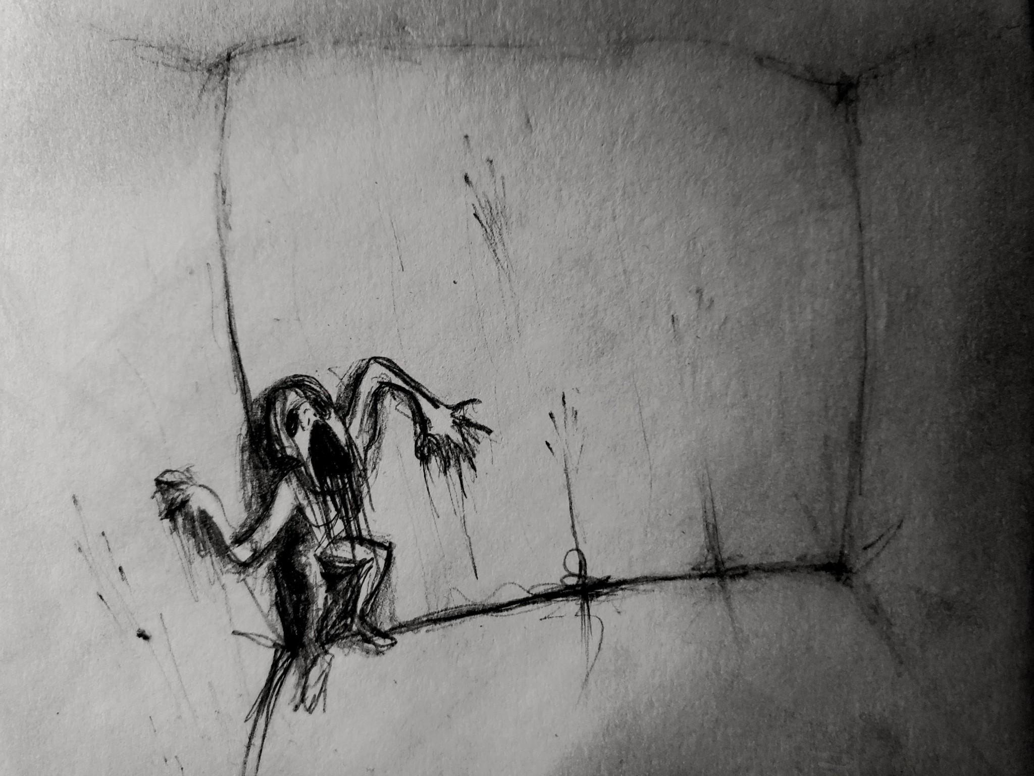 Download Sad Drawing Tears Pencil Sketch Wallpaper | Wallpapers.com