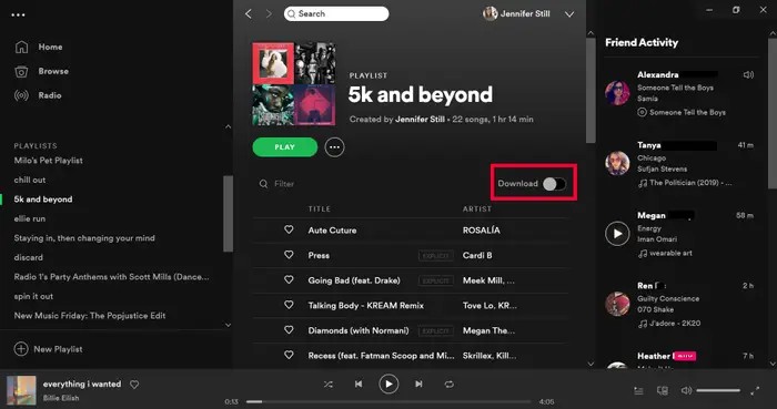 how to download spotify playlist for free on android