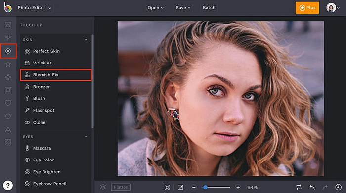 befunky retouching blemish blemishes