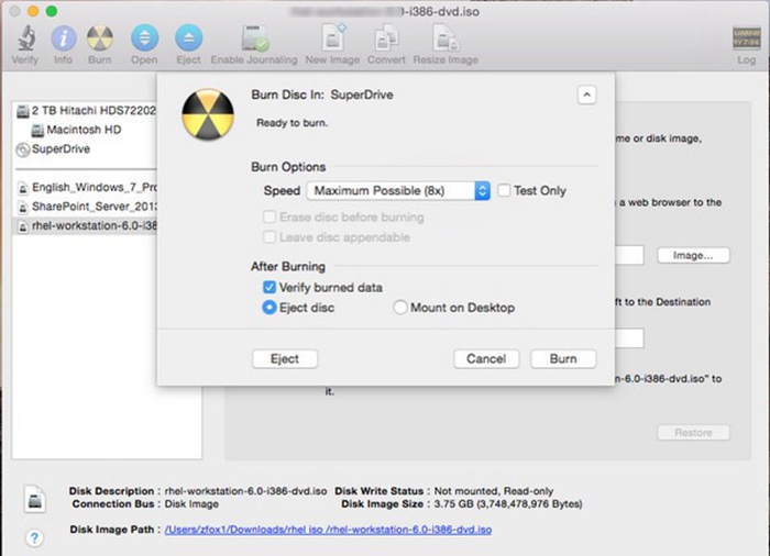 macbook create iso from dvd