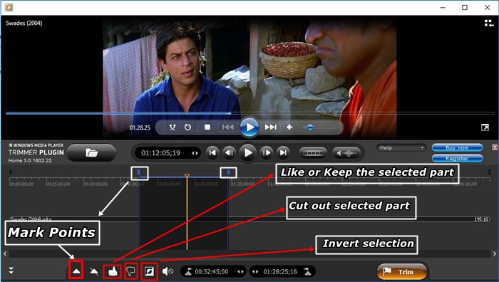 windows media player trim video
