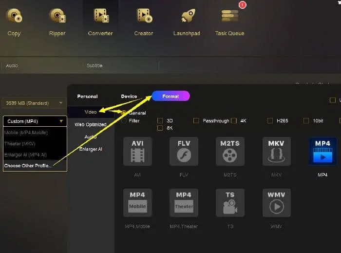 extract audio from mp4