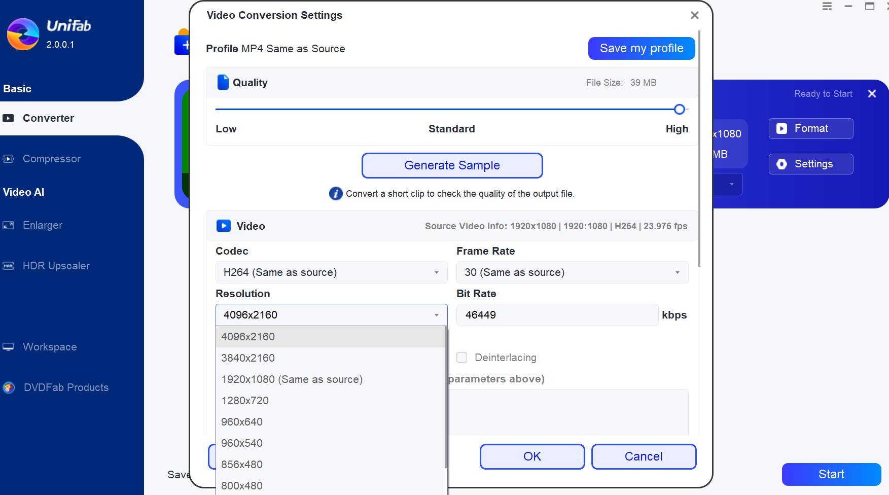 How to Upscale Video Using UniFab (DVDFab) Enlarger AI