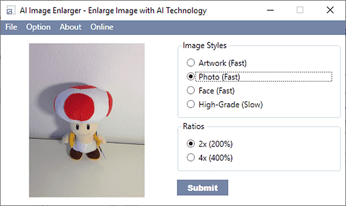 ai photo upscaling free