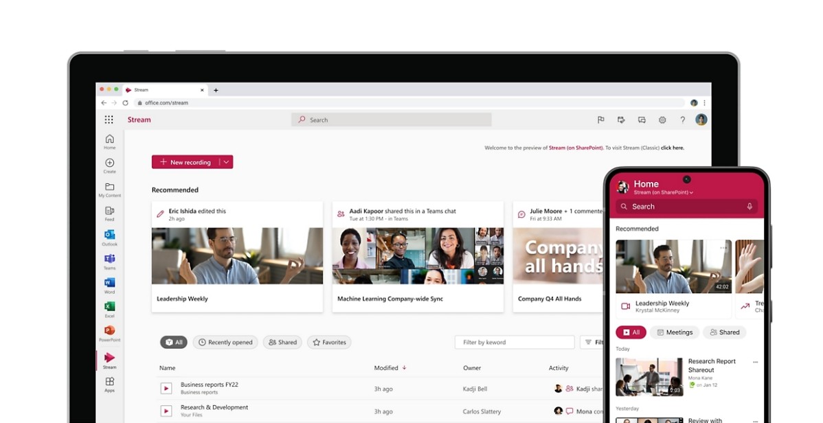 Microsoft Stream screen recorder
