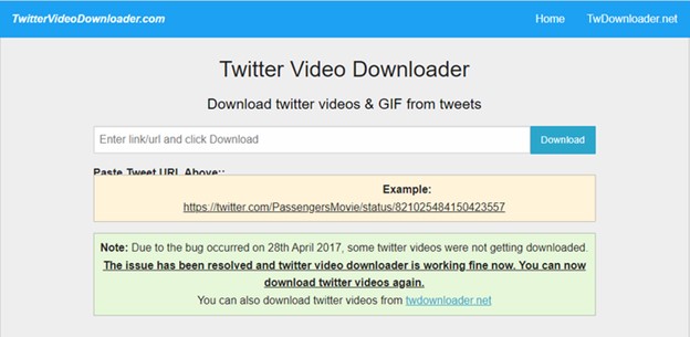 Twitter Video & GIF Downloader