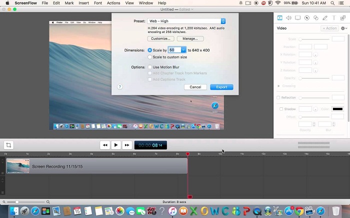 Using the Screen Recorder in Mac OS X