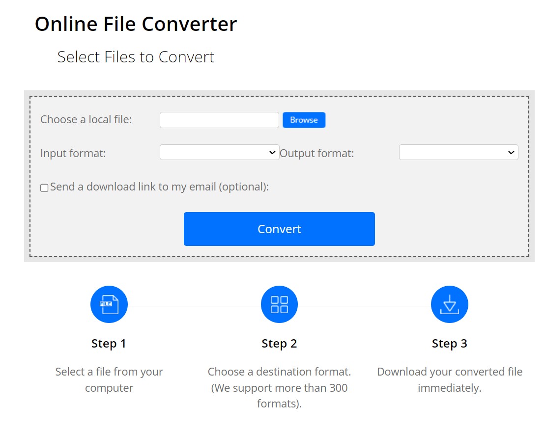 Free online converter for 1000+ formats 