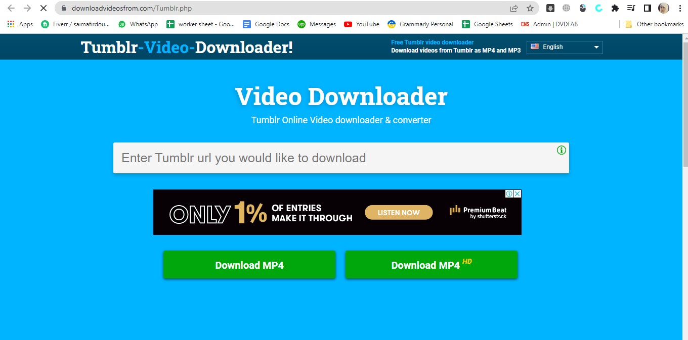 Tumblr video downloader - Davapps