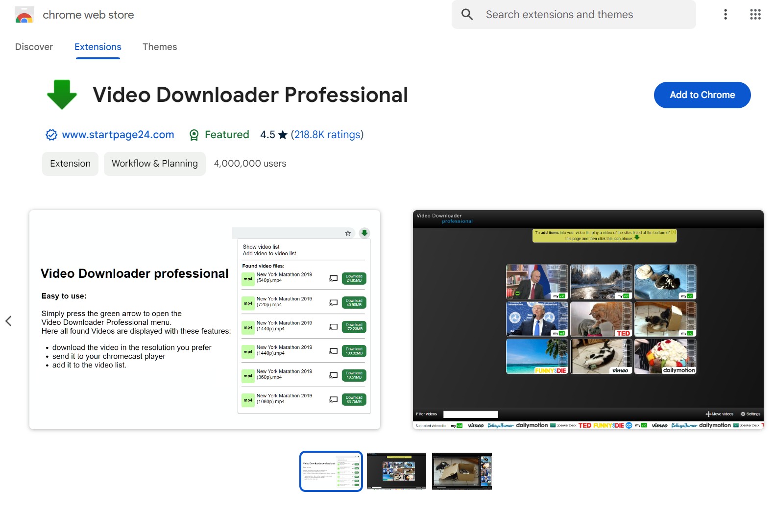 TOP Rated Video Downloader Chrome Extensions 2024