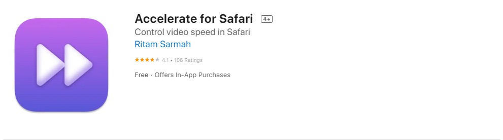speed controller extension safari