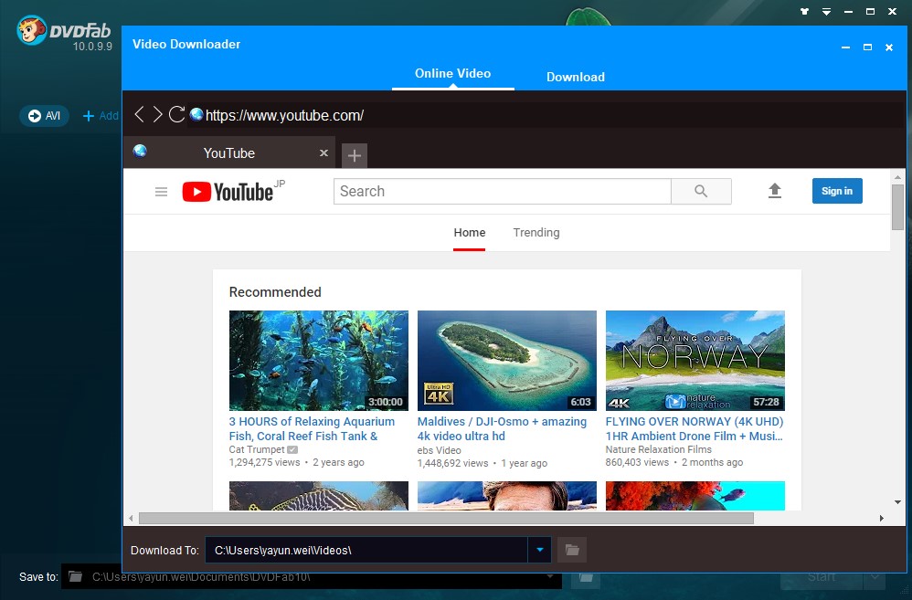 download video youtube windows