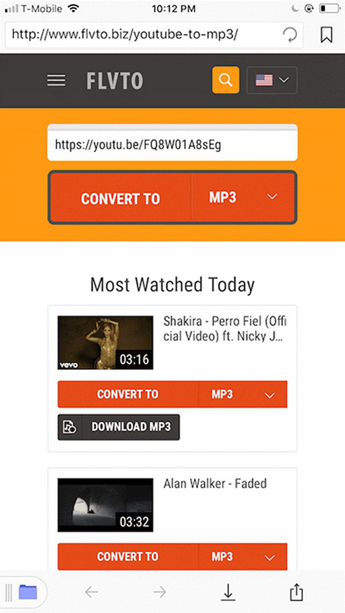 تحويل يوتيوب إلى mp3 للايفون