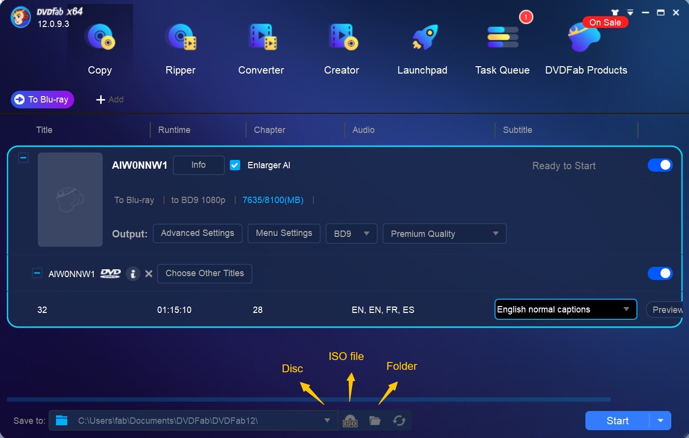 DVD to Bluray Conversion