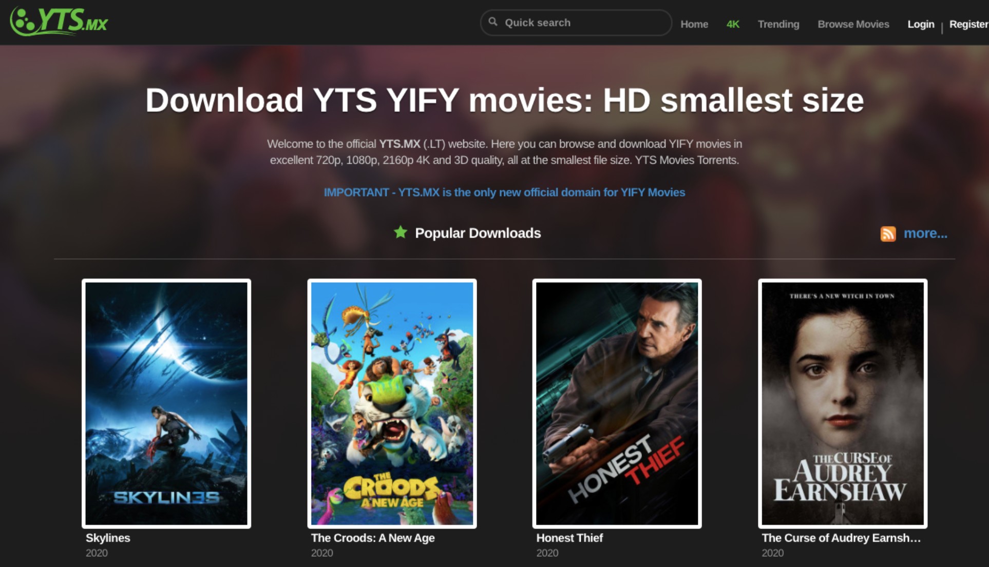 All about YTS, YIFY, EZTV, and RARBG Torrent Movie Downloaders